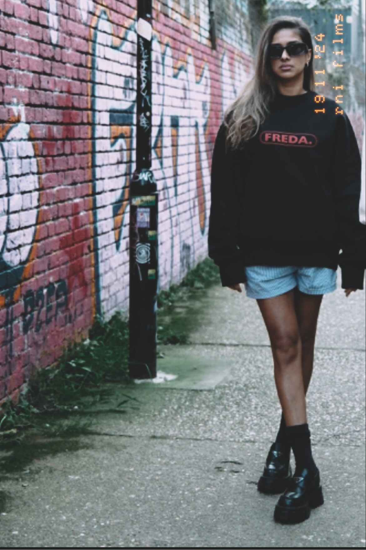 THE FREDA. SWEATSHIRT BLACK